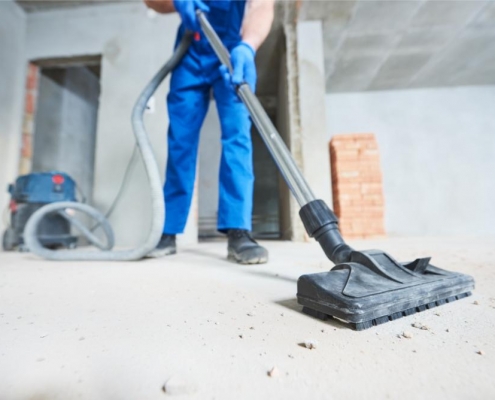 builders cleaning